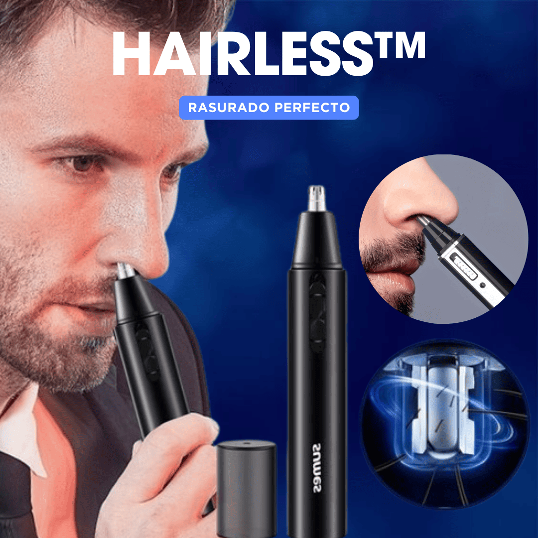 HAIRLESS™ | RASURADORA UNISEX DE NARIZ OREJAS Y CEJAS RASURADO SUAVE, RÁPIDO Y SIN DOLOR✅⏰