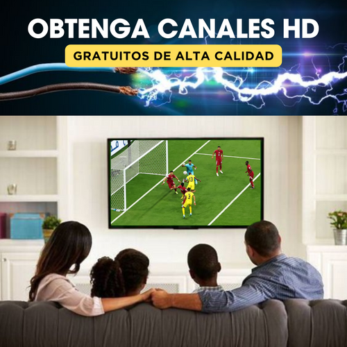 ANTENA DE TV DIGITAL HD | COMPATIBLE CON TODOS LOS TELEVISORES📺